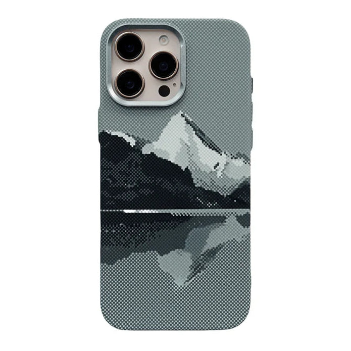 3D Pixel MagSafe iPhone Case with Metal Ring