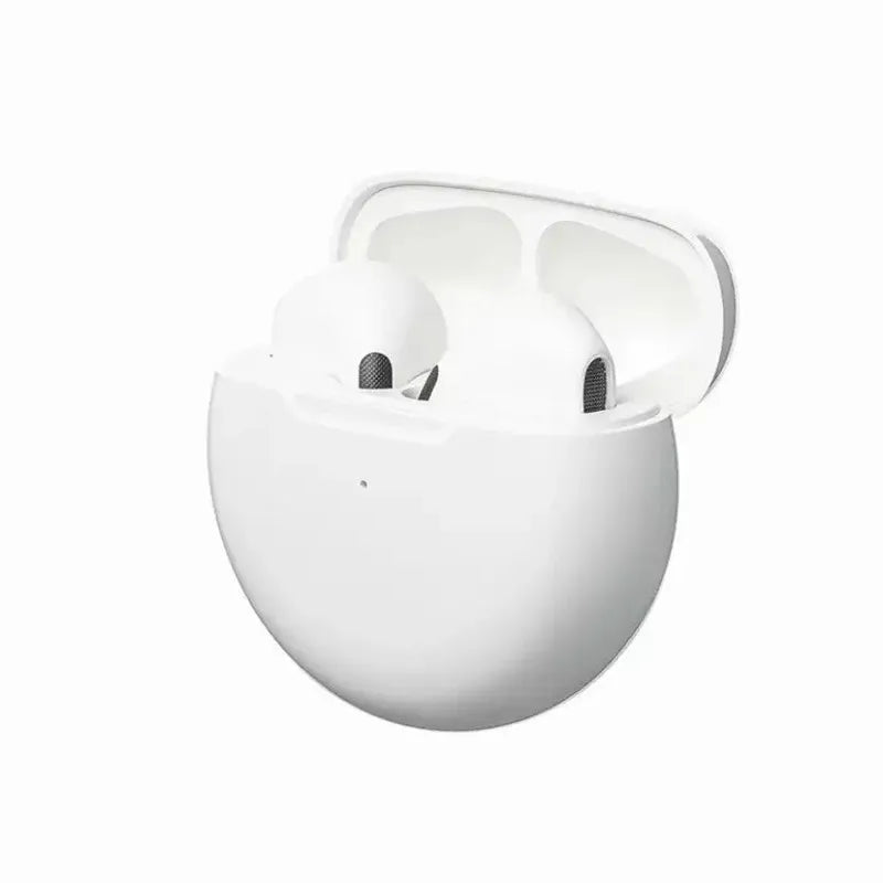 Pro 6 TWS Wireless Earphones – Bluetooth Headphones with Mic for iPhone, Xiaomi & Sports Use