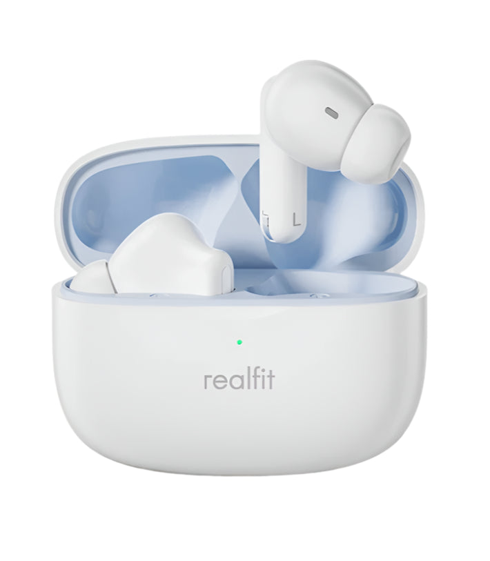 Realfit F3 ANC Bluetooth Earphones – Active Noise Cancellation, ENC Calls, HiFi Stereo, Superb Bass Wireless Earbuds for Sports & Gaming