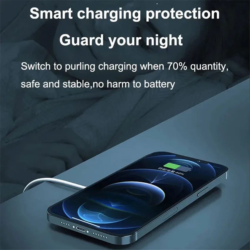 Magnetic Wireless Charger Stand – Fast Charging Pad for iPhone 16–12 Pro Max & AirPods with USB-A/PD Dock Station