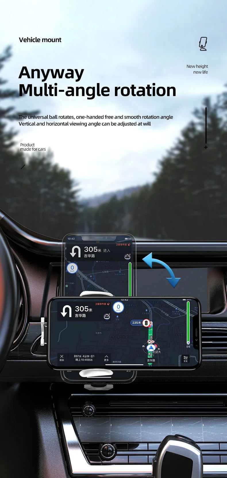 30W Car Wireless Charger – Auto-Clamping Standard
