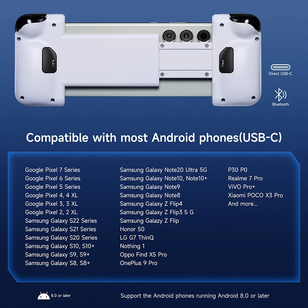 Mobile Game Controller – Type-C Gamepad for iPhone 15/16, Xbox Cloud & Android Gaming
