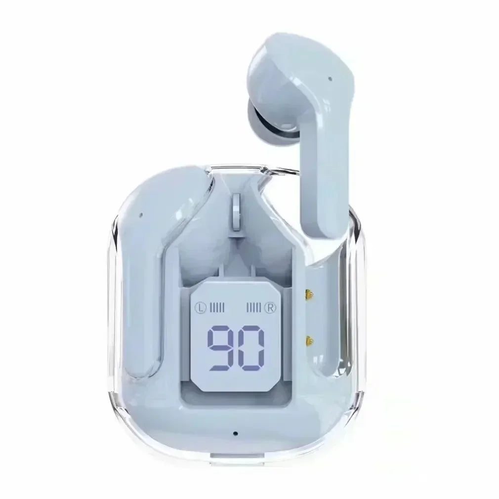 Original T2 Transparent TWS Bluetooth Earbuds – HiFi Sound Quality, Bluetooth 5.3 Wireless Headset for Xiaomi & Android Devices