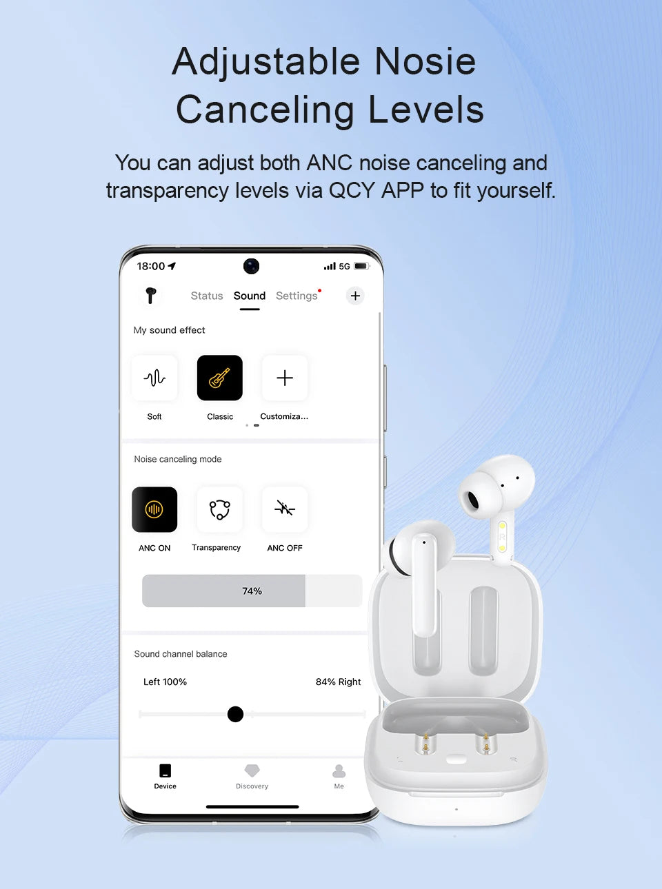 QCY T13 ANC Earbuds – Bluetooth 5.3, Fast Charge & Noise Cancellation