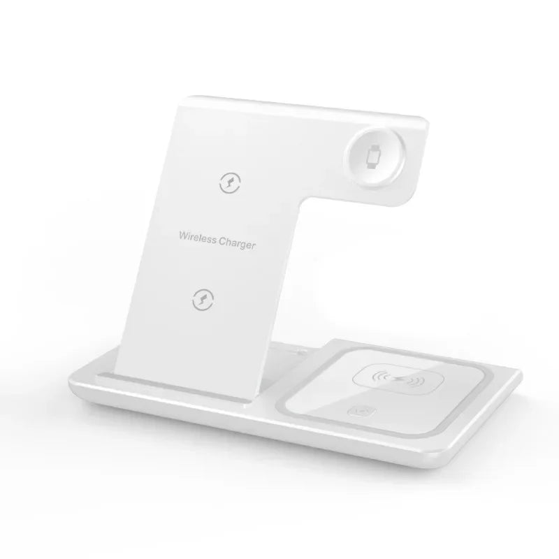 3-in-1 Foldable Wireless Charging Station – Fast Desktop Charger for iPhone 16–12, Apple Watch 10–6, and AirPods 3/2