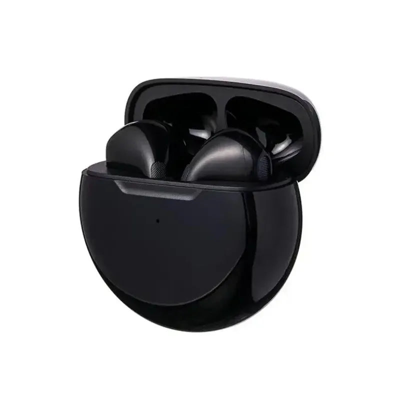 Pro 6 TWS Wireless Earphones – Bluetooth Headphones with Mic for iPhone, Xiaomi & Sports Use
