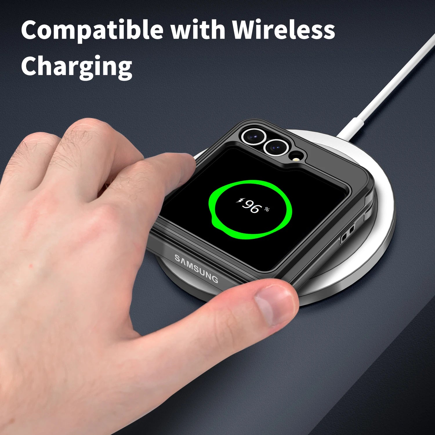 Samsung Galaxy Z Flip 7/6/5/4 – Official Style, Wireless Charging Compatible