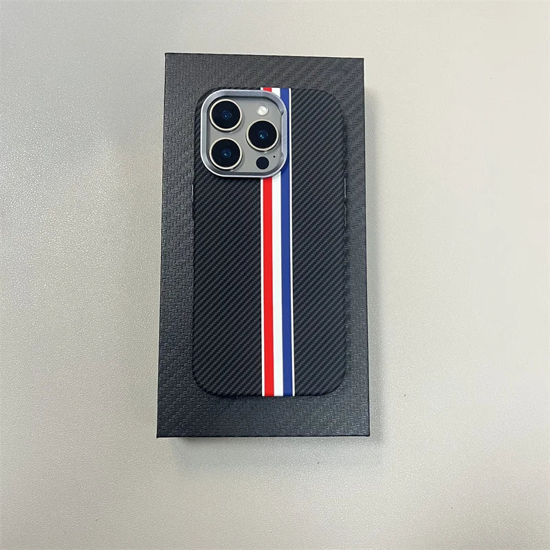 Carbon Fiber 3D MagSafe Case for iPhone 13/14/15/16 Pro Max