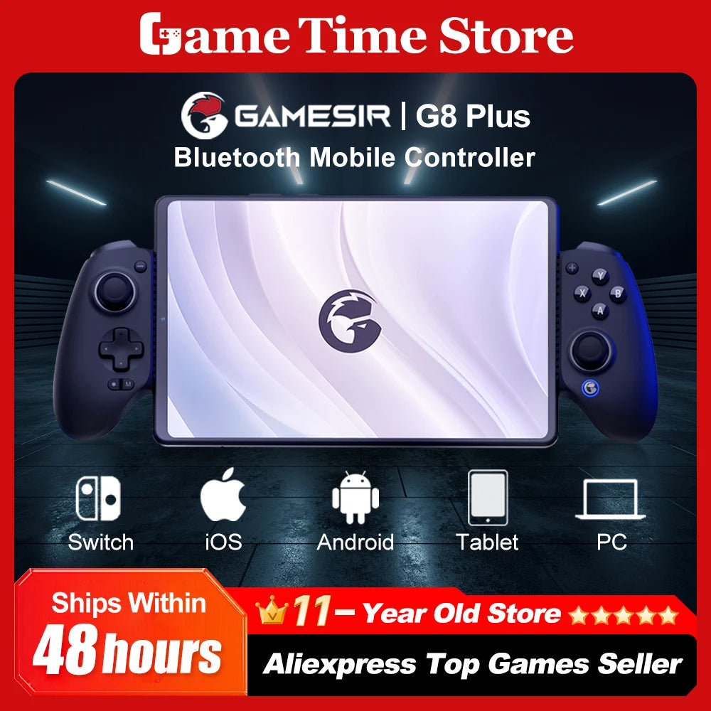 GameSir G8 Galileo+ Wireless Controller – Bluetooth Gamepad for iOS, Android, Nintendo Switch, PC & Mobile Gaming