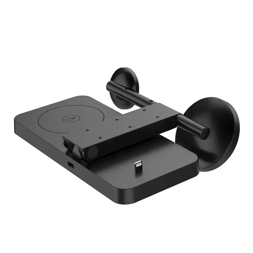 30W 3-in-1 Magnetic Wireless Charger Stand – Fast Charging Dock for iPhone 16–13, Apple Watch 8/7,