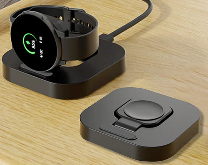 Wireless Charger Stand for Samsung Galaxy Watch 6/5/4/3 Pro – Type-C Fast Charging Dock (45mm/44mm/40mm/Classic/Active 2)