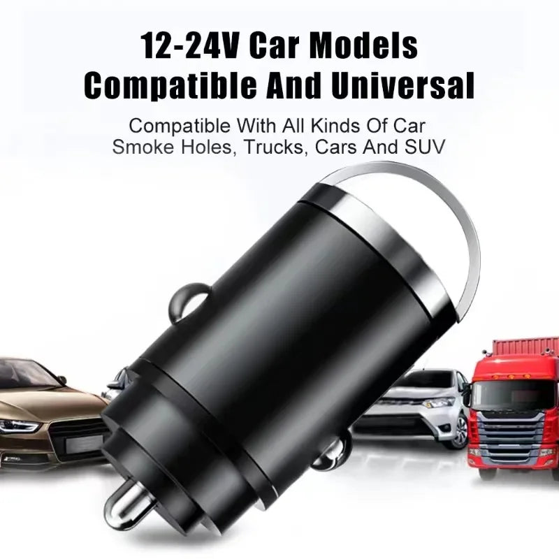 100W USB Car Charger – PD Type-C Fast Charging Adapter for iPhone 15, Samsung S24, Xiaomi & More