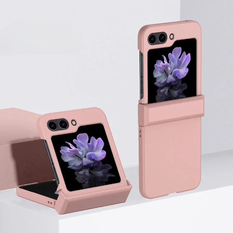 Skin Feel Hard Shell Case Samsung Galaxy Z Flip 7/6/5/4/3 – Shockproof with Hinge Protection