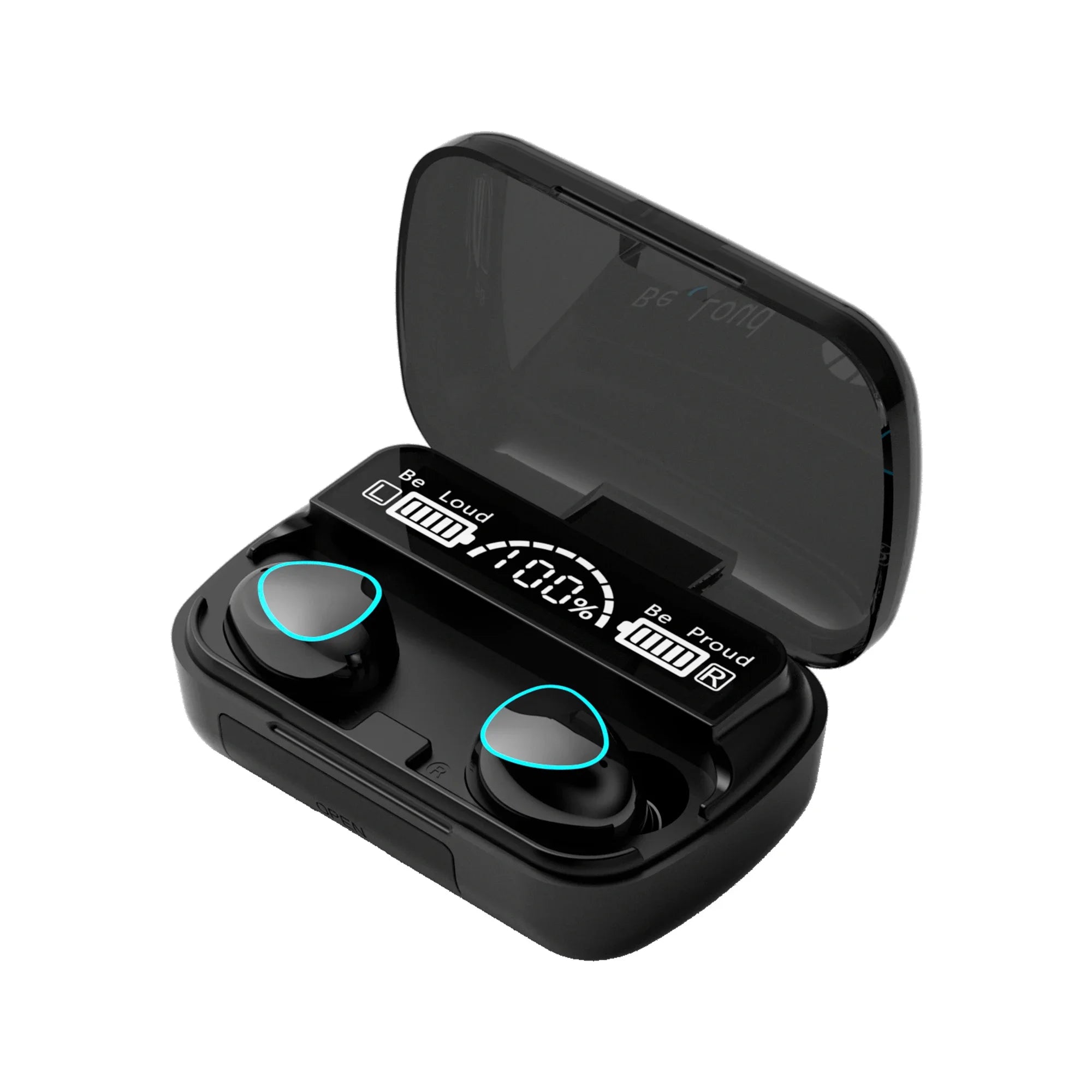 M10 TWS Bluetooth Earbuds – 9D Stereo Wireless Headphones with 3500mAh Charging Case & Mic, Waterproof Sports Design