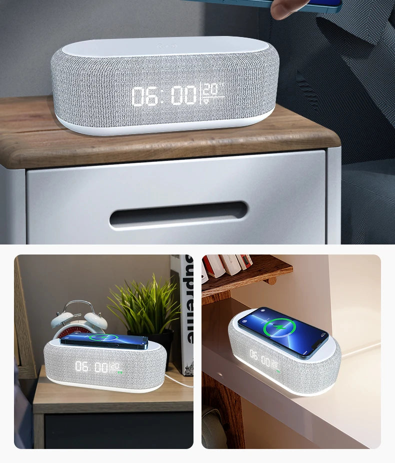 15W Wireless Charging Alarm Clock