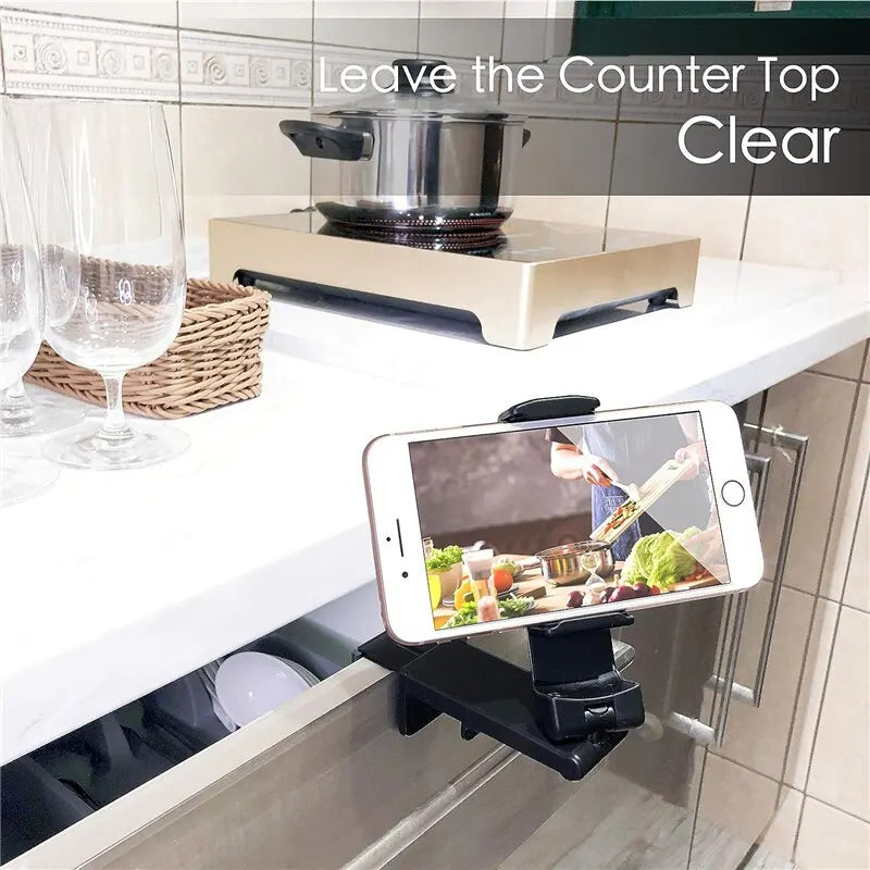 Airplane Phone Holder Stand – Foldable Travel Mount for Desk, Seatback, Train & Selfie Support