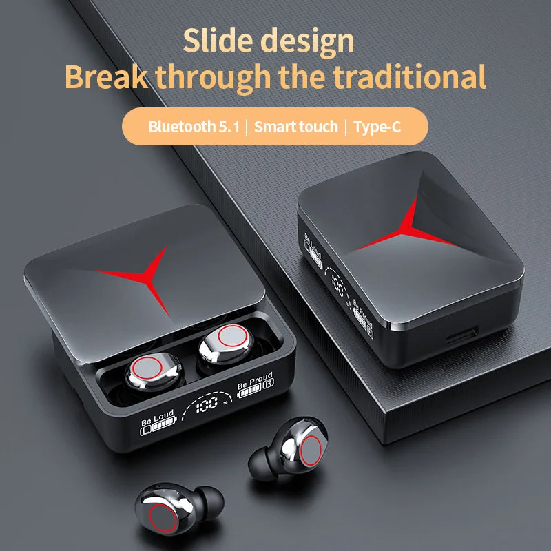 Original TWS M90 Wireless Earbuds – Bluetooth 5.3 Gaming Headphones with Mic for iPhone & Xiaomi