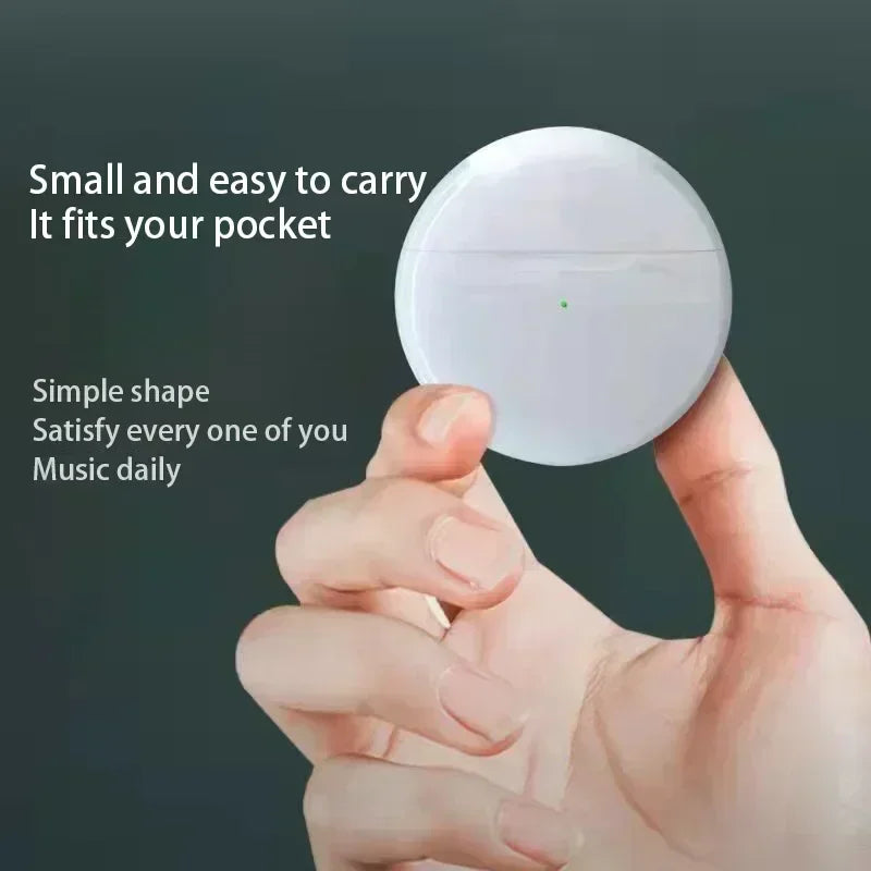 Pro 6 TWS Wireless Earphones – Bluetooth Headphones with Mic for iPhone, Xiaomi & Sports Use