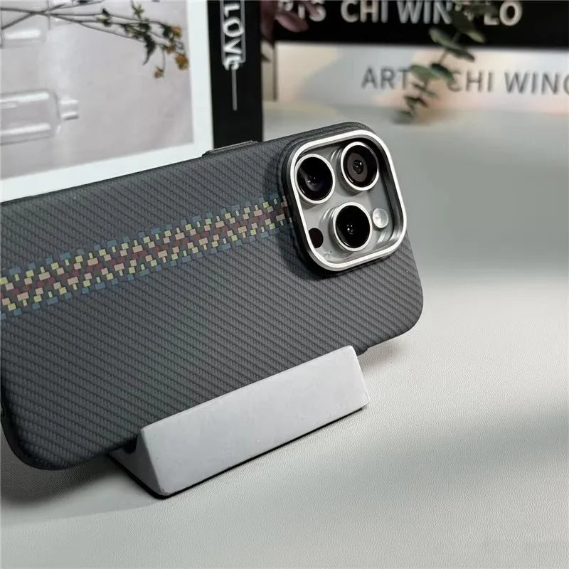 Carbon Fiber 3D MagSafe Case for iPhone 13/14/15/16 Pro Max
