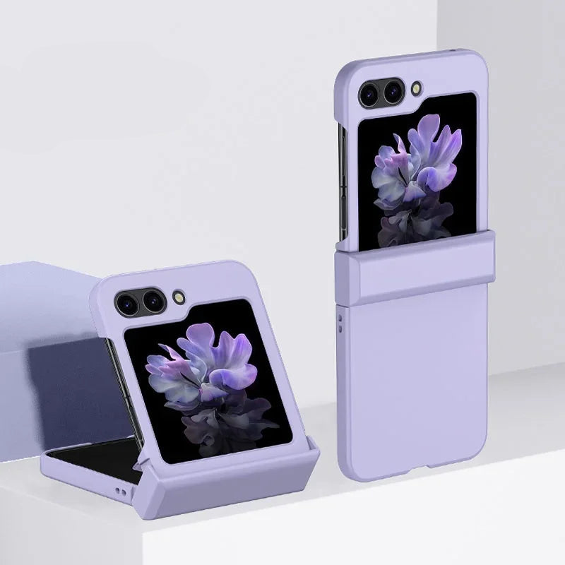 Skin Feel Hard Shell Case Samsung Galaxy Z Flip 7/6/5/4/3 – Shockproof with Hinge Protection