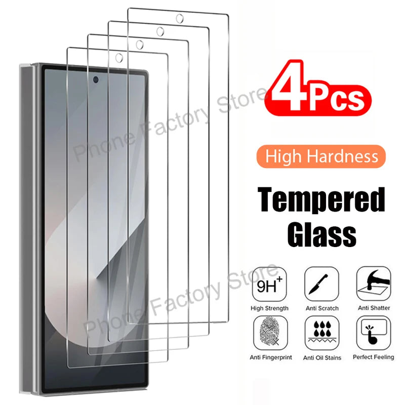 Glass Screen Protector Samsung Galaxy Z Fold 3/4/5/6/7- 4Pcs