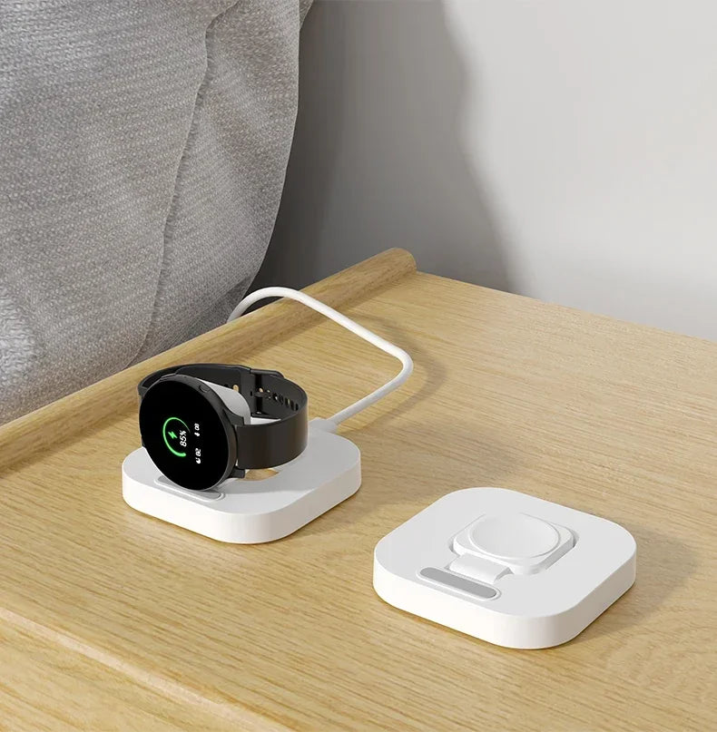 Wireless Charger Stand for Samsung Galaxy Watch 6/5/4/3 Pro – Type-C Fast Charging Dock (45mm/44mm/40mm/Classic/Active 2)