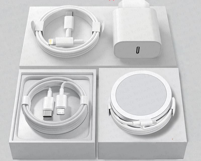 MagSafe Wireless Charger for iPhone 16/15/14/13/12/11/X/XS/XR/Plus – Fast Charging Pad with USB-C to Lightning Cable