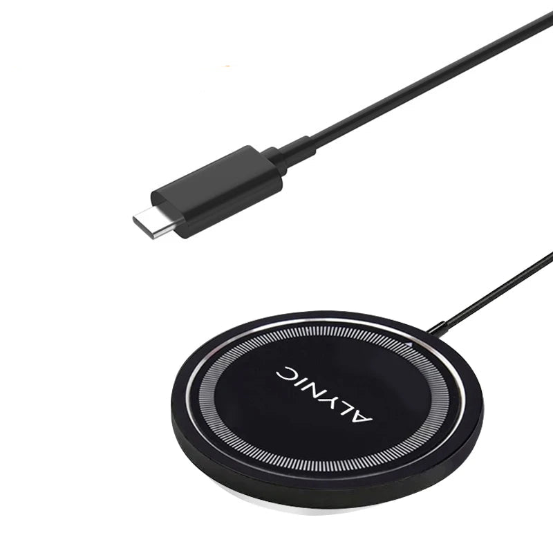 Magnetic Wireless Charger Stand – Fast Charging Pad for iPhone 16–12 Pro Max & AirPods with USB-A/PD Dock Station
