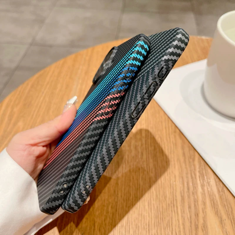 MagSafe Carbon Fiber Case iPhone 12–16 Pro Max