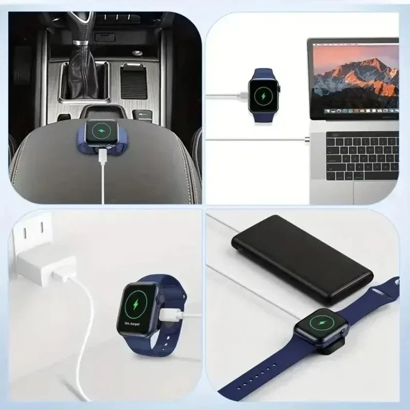 Portable Mini Wireless Charger for Apple Watch – Series 1–10 Ultra & SE