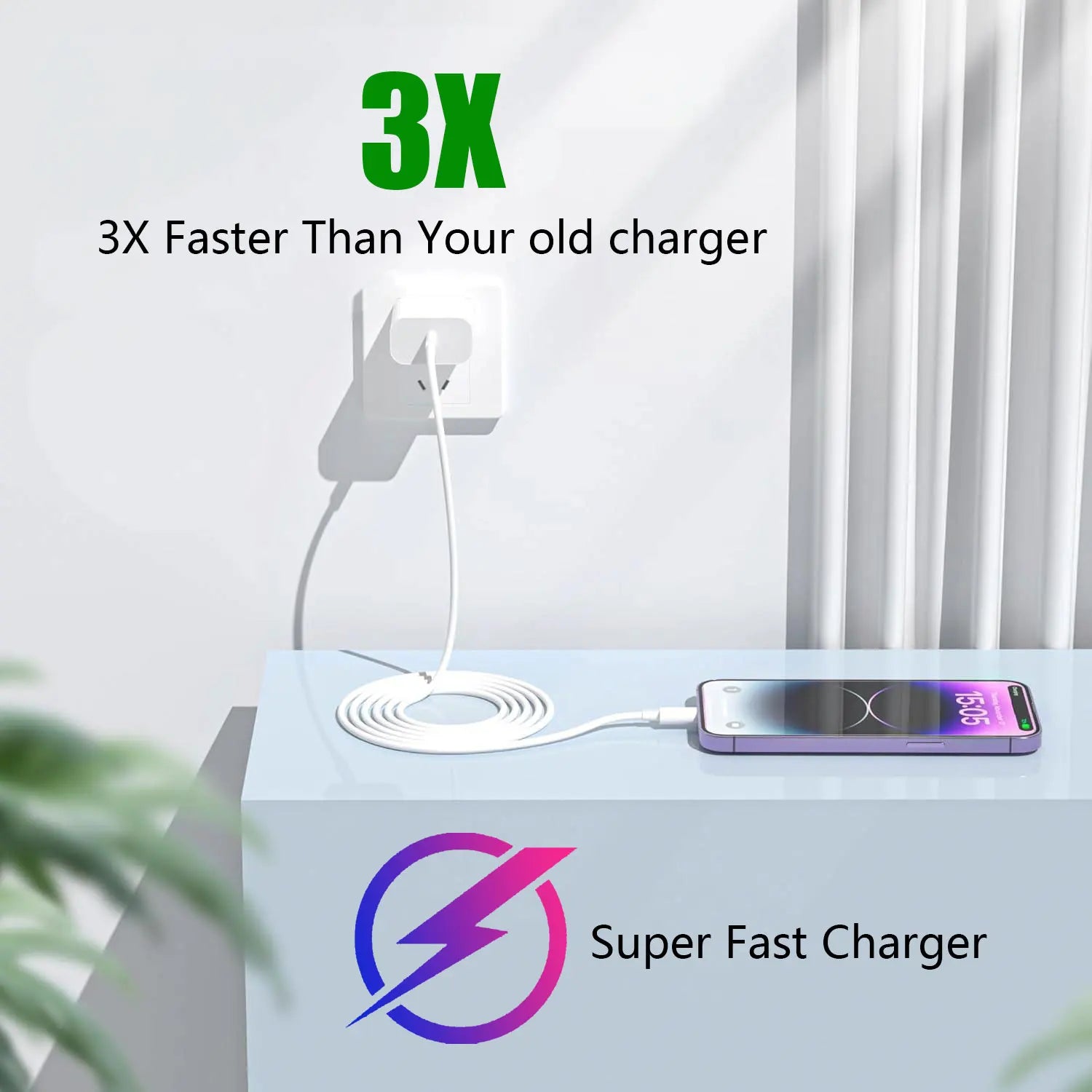 PD 20W Fast Charger with Type-C Cable – Compatible with iPhone 14/13/12/11 Pro Max, XR, 8, 7, 6 Plus