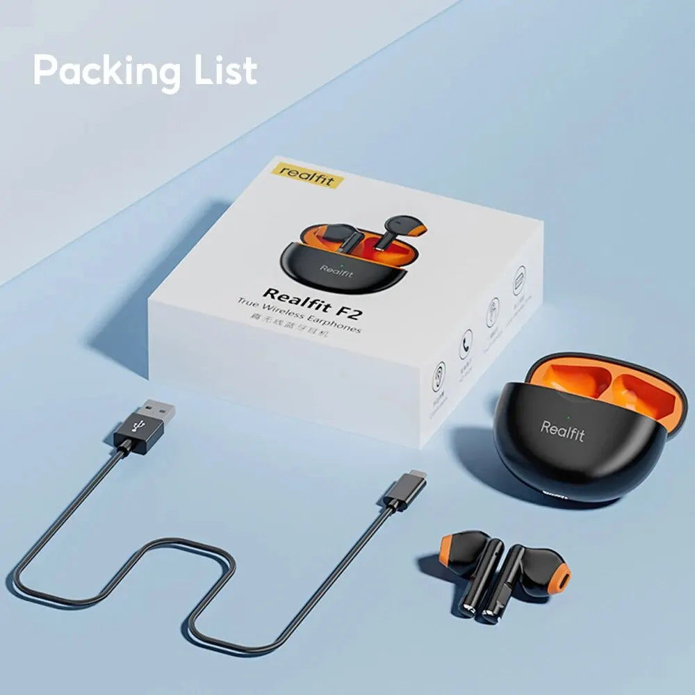Realfit F2 TWS Wireless Earbuds – HiFi Bluetooth Earphones for Android (realme, Xiaomi)