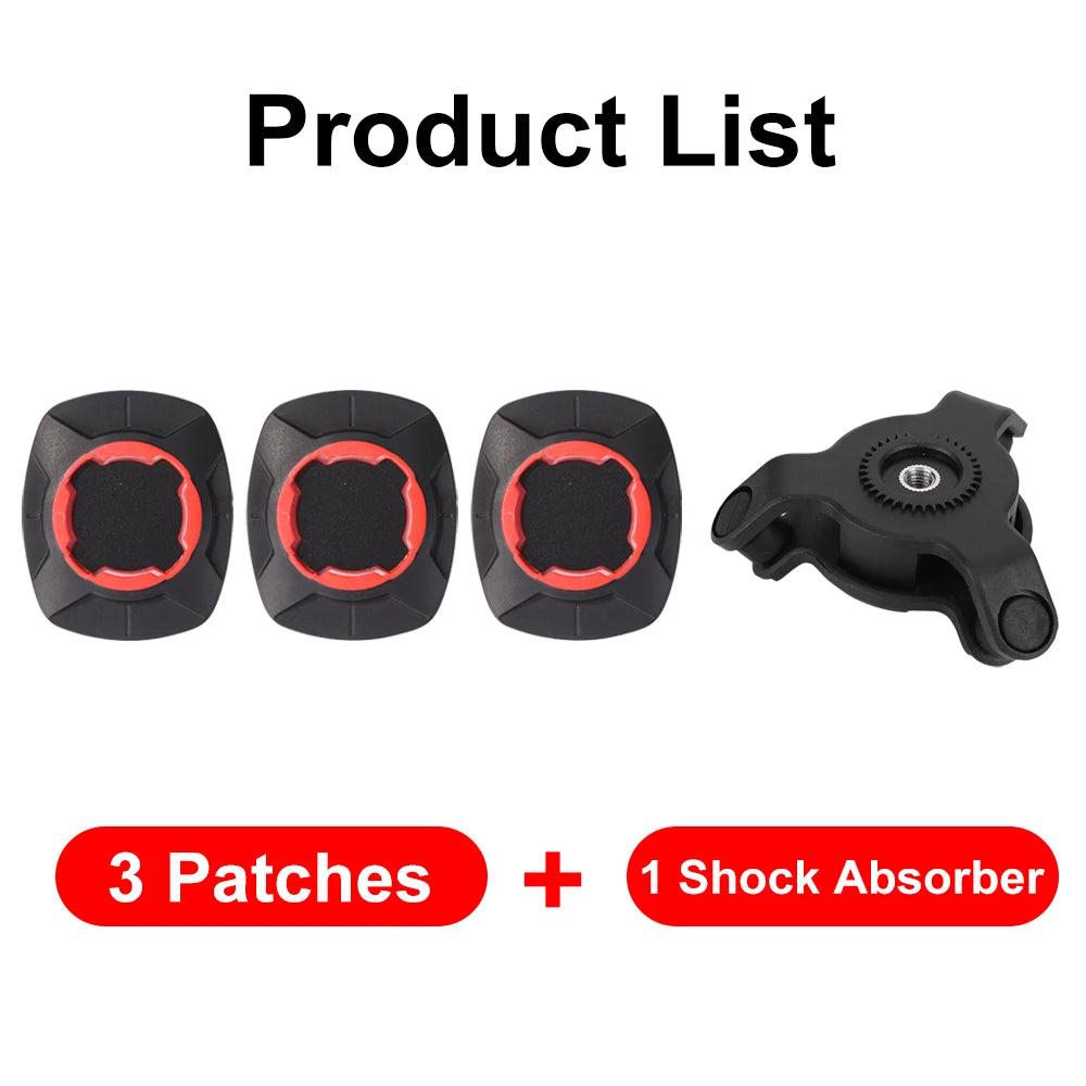Motorcycle Phone Holder – Quad Lock Style with Shock Absorber & Vibration Damper for MTB & Road Bikes