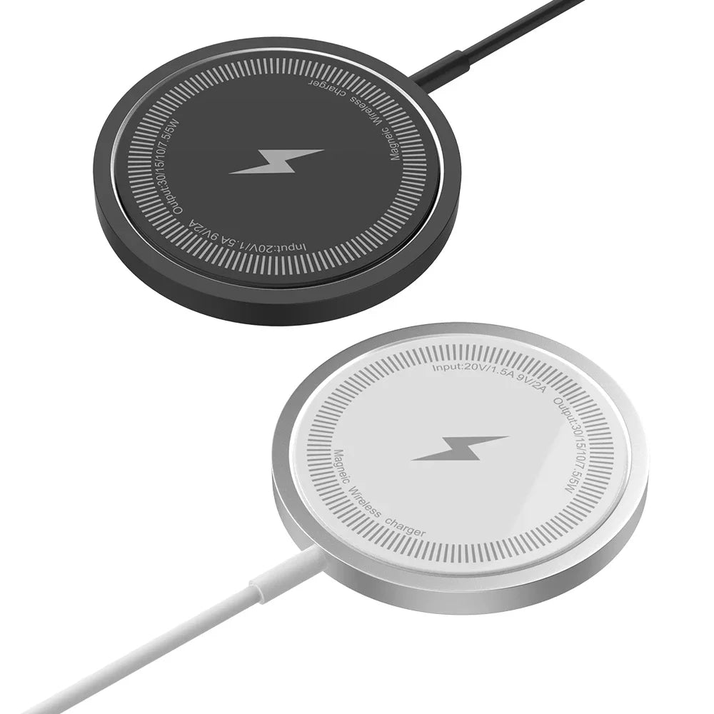 Magnetic Wireless Charger Stand – Fast Charging Pad for iPhone 16–12 Pro Max & AirPods with USB-A/PD Dock Station