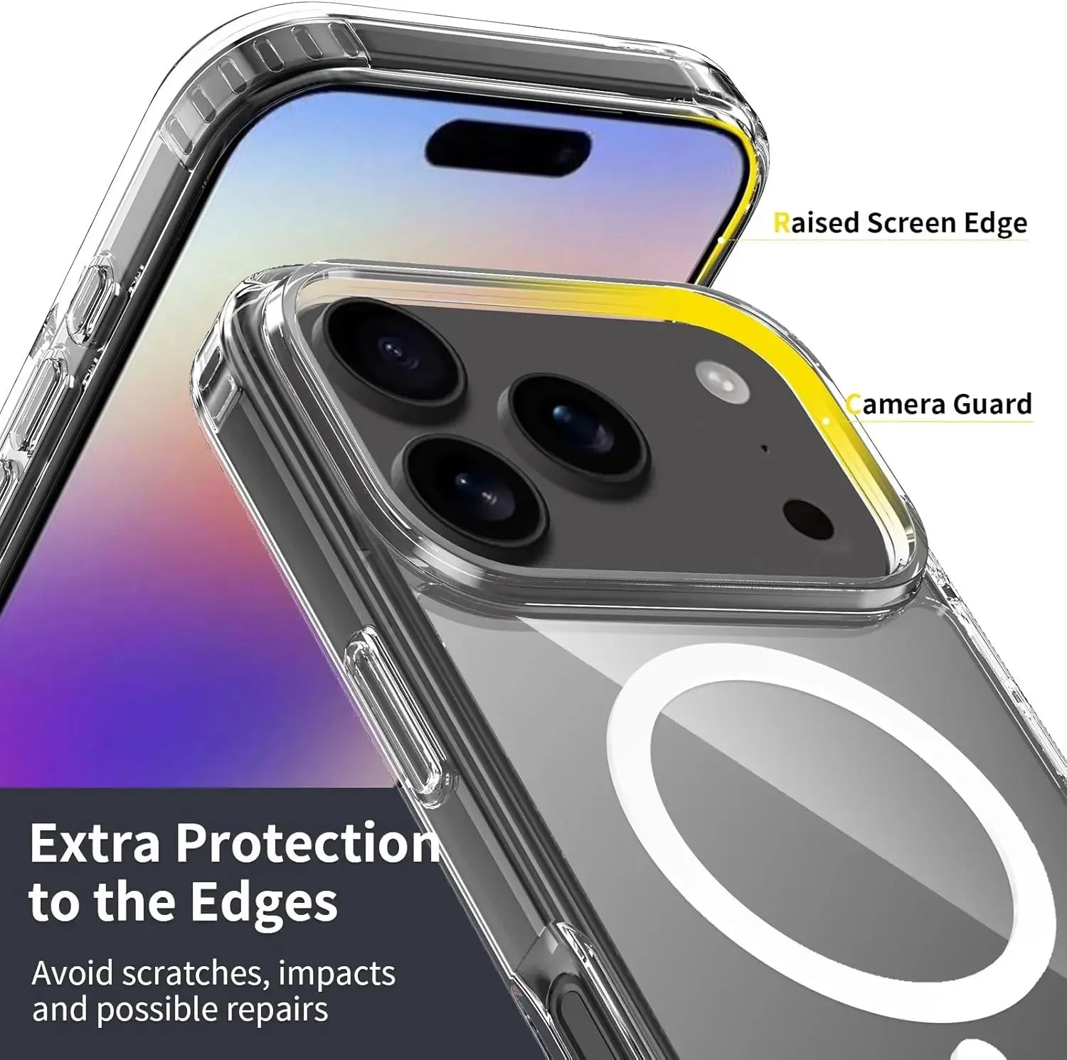 MagSafe Clear Shockproof Case for iPhone Air/17/17 Pro/17 Pro Max