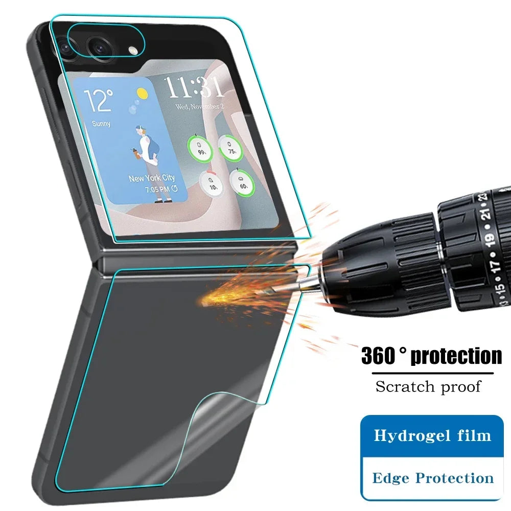 Hydrogel Hinge & Screen Protector Film for Samsung Galaxy Z Flip 7/6/5