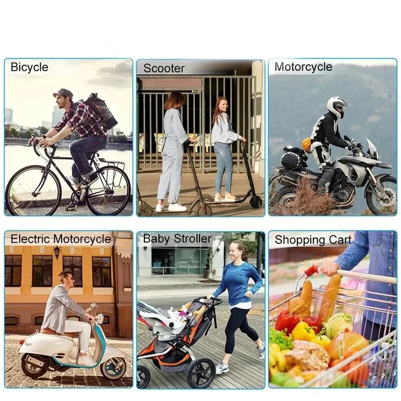 360° Rotatable Non-Slip Bike & Motorcycle Phone Holder – Universal Mount for iPhone, Xiaomi & Android