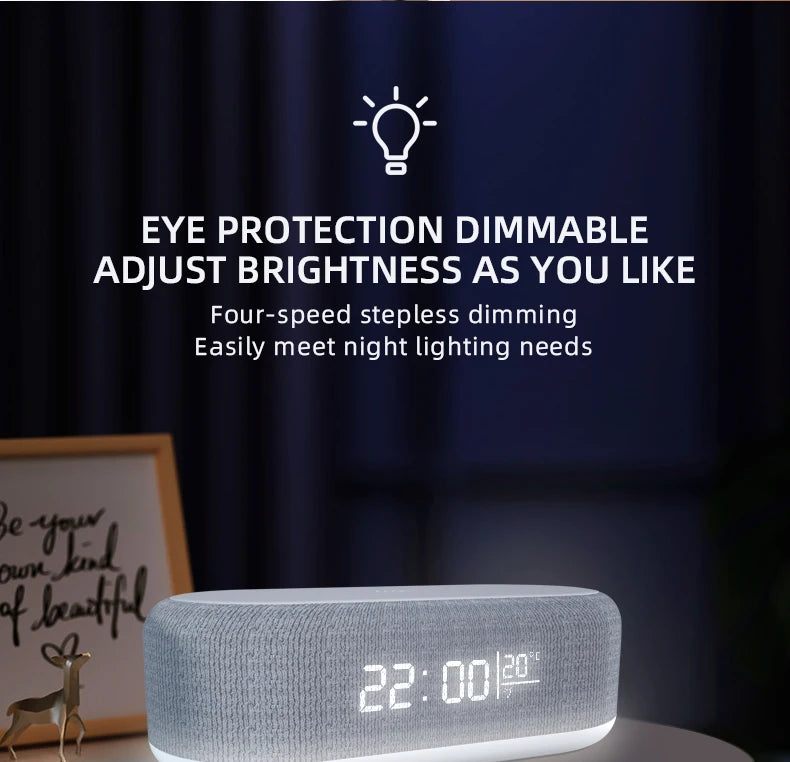 15W Wireless Charging Alarm Clock