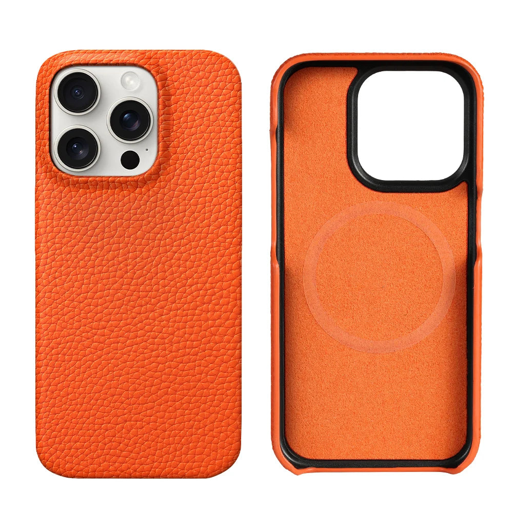 Leather MagSafe Case iPhone 15/16 Pro Max