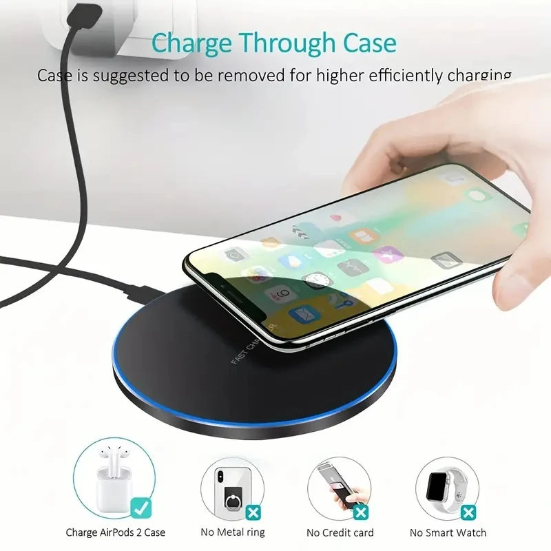 30W Wireless Charger Pad – Fast Charging Dock