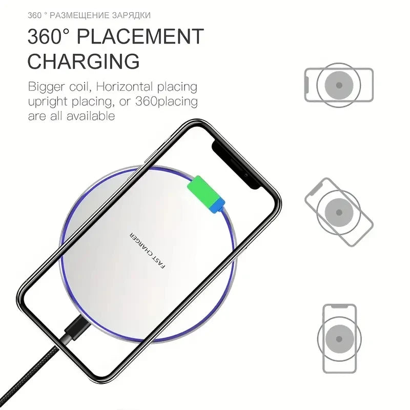 30W Wireless Charger Pad – Fast Charging Dock
