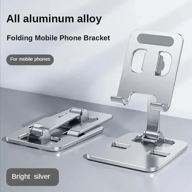 Universal Aluminum Alloy Adjustable Tablet & Phone Stand – Foldable Desktop Holder for iPad & Mobile Devices