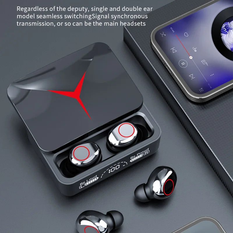 Original TWS M90 Wireless Earbuds – Bluetooth 5.3 Gaming Headphones with Mic for iPhone & Xiaomi