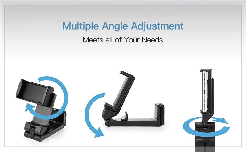 Airplane Phone Holder Stand – Foldable Travel Mount for Desk, Seatback, Train & Selfie Support
