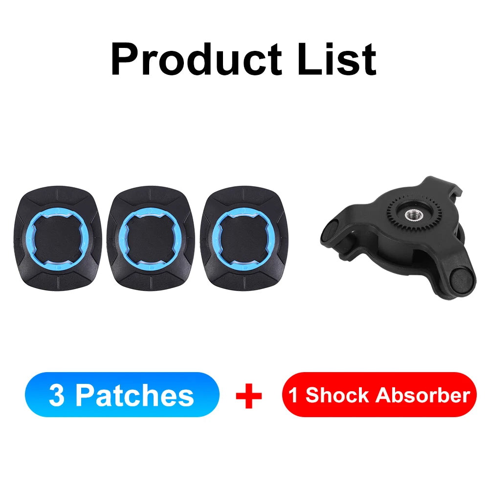 Motorcycle Phone Holder – Quad Lock Style with Shock Absorber & Vibration Damper for MTB & Road Bikes