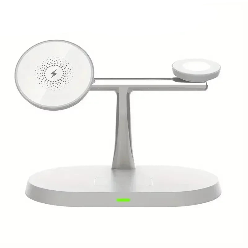 30W 3-in-1 Magnetic Wireless Charger Stand – Fast Charging Dock for iPhone 16–13, Apple Watch 8/7,