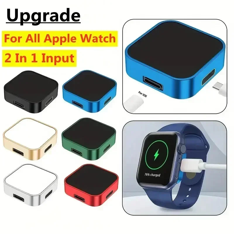 Portable Mini Wireless Charger for Apple Watch – Series 1–10 Ultra & SE