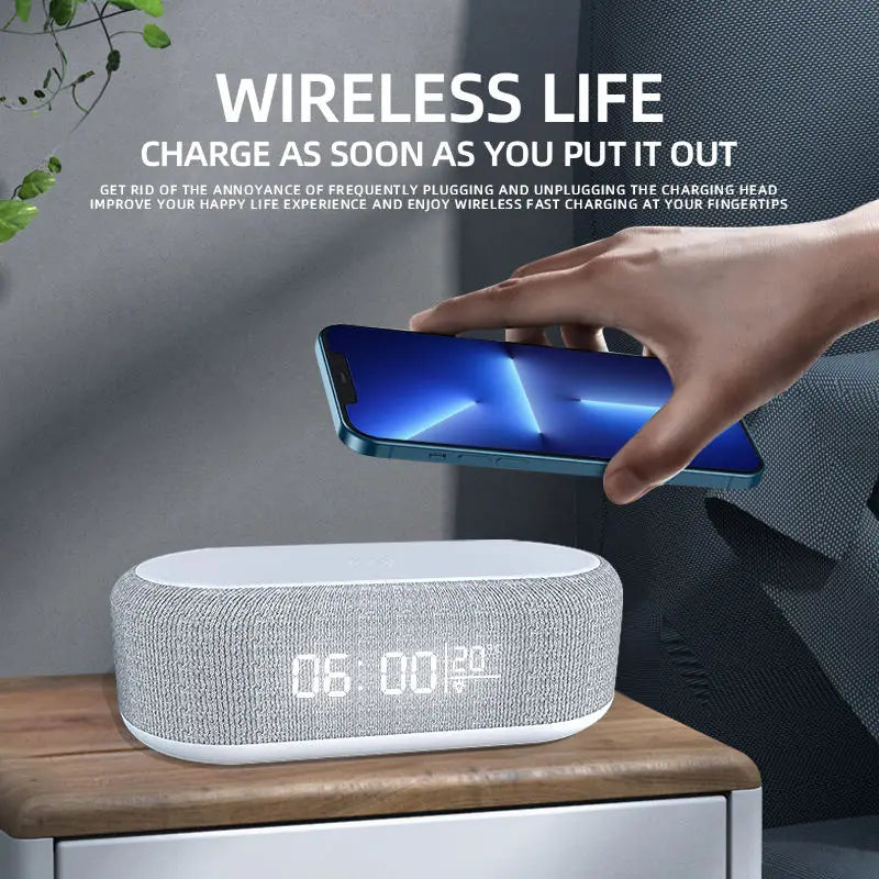 15W Wireless Charging Alarm Clock