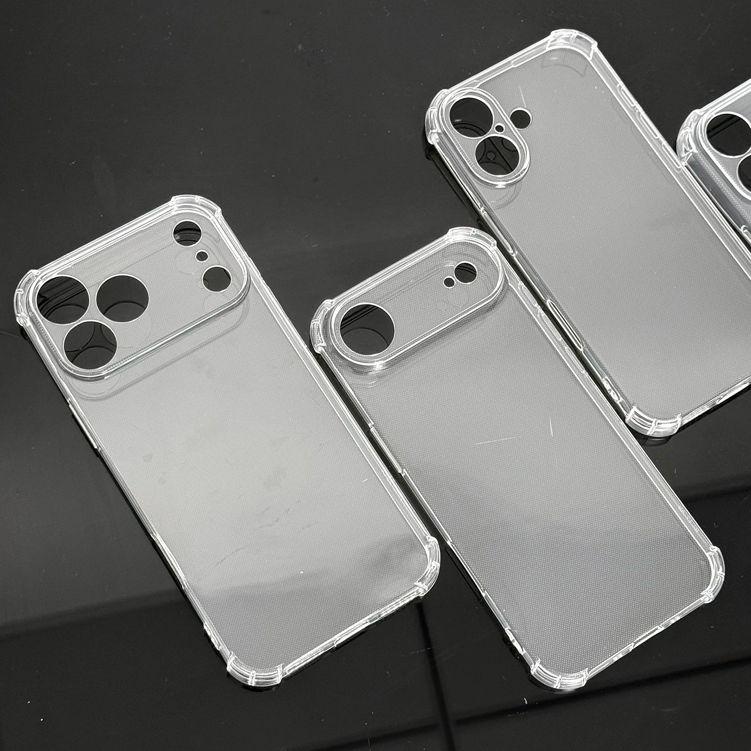 Transparent Shockproof Case for iPhone Air / 17 / 17 Pro / 17 Pro Max – Anti-Scratch Clear Cover with Corner Protection