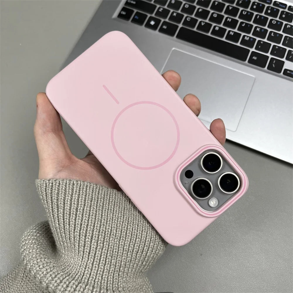 Ultrathin MagSafe Matte Case for iPhone 17 / 16 / 15 Pro & Pro Max / Air – Wireless Charging Compatible
